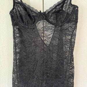 Victoria's Secret Underwire Lace Sheer Chemise Negligee Sleepwear